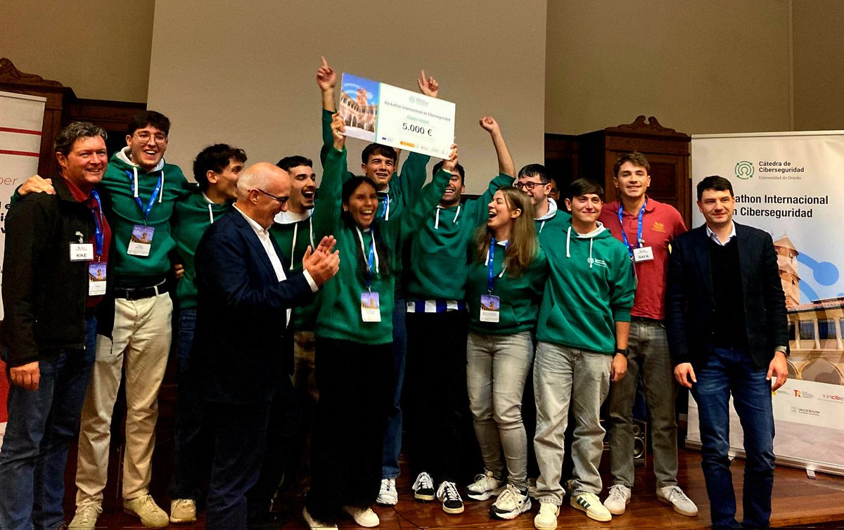 kriesgo's tweet image. ENHORABUENA a los 6 equipos por las excelentes presentaciones compartidas esta mañana en @uniovi_info en el HACKATHON CIBERSEGURIDAD UNIOVI de esta semana @INCIBE gracias por la iniciativa y buenos desarrollos de soluciones innovadoras con  la metodología by @FIDACONSULTORES 😀
