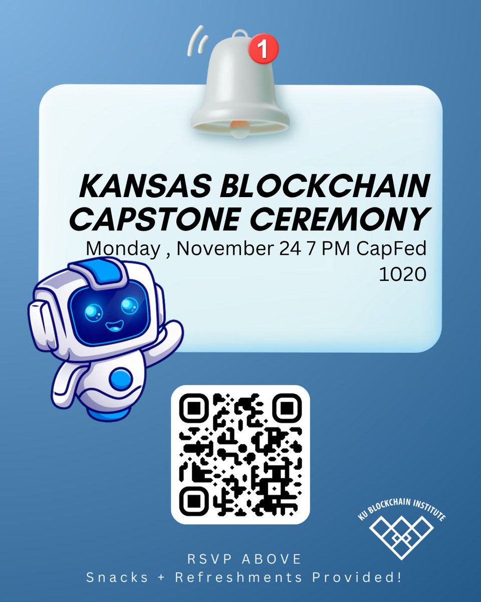 This past semester, 25 engineering and finance students in the KU Blockchain Institute (KUBI) have been diving deep into the world of blockchain and Web3.  Monday evening, Nov. 24, they will present their capstone projects. They would love your support!