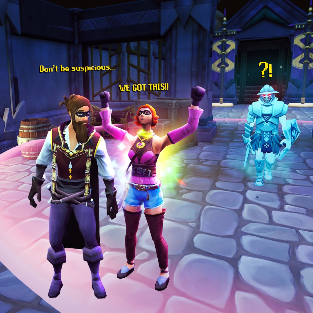 Thieving levels reach new Heists on Nov 24! 🥷

Keep your cool as you infiltrate Vaults, avoid traps 🔥 and pilfer some sweet loot 🪙 with a new Skilling activity.

🔐 Get the full intel: ow.ly/iKgg50XvTEZ