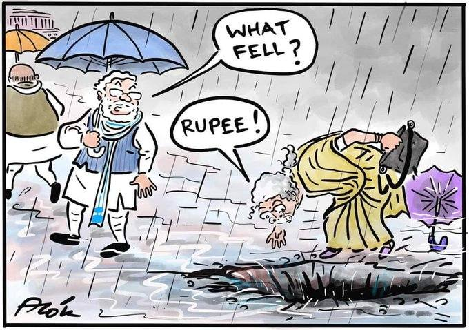 capturememory's tweet image. Indian rupee lowest in history against US dollar 89.58.
Modi might help it reach a 100 by end of 2025.