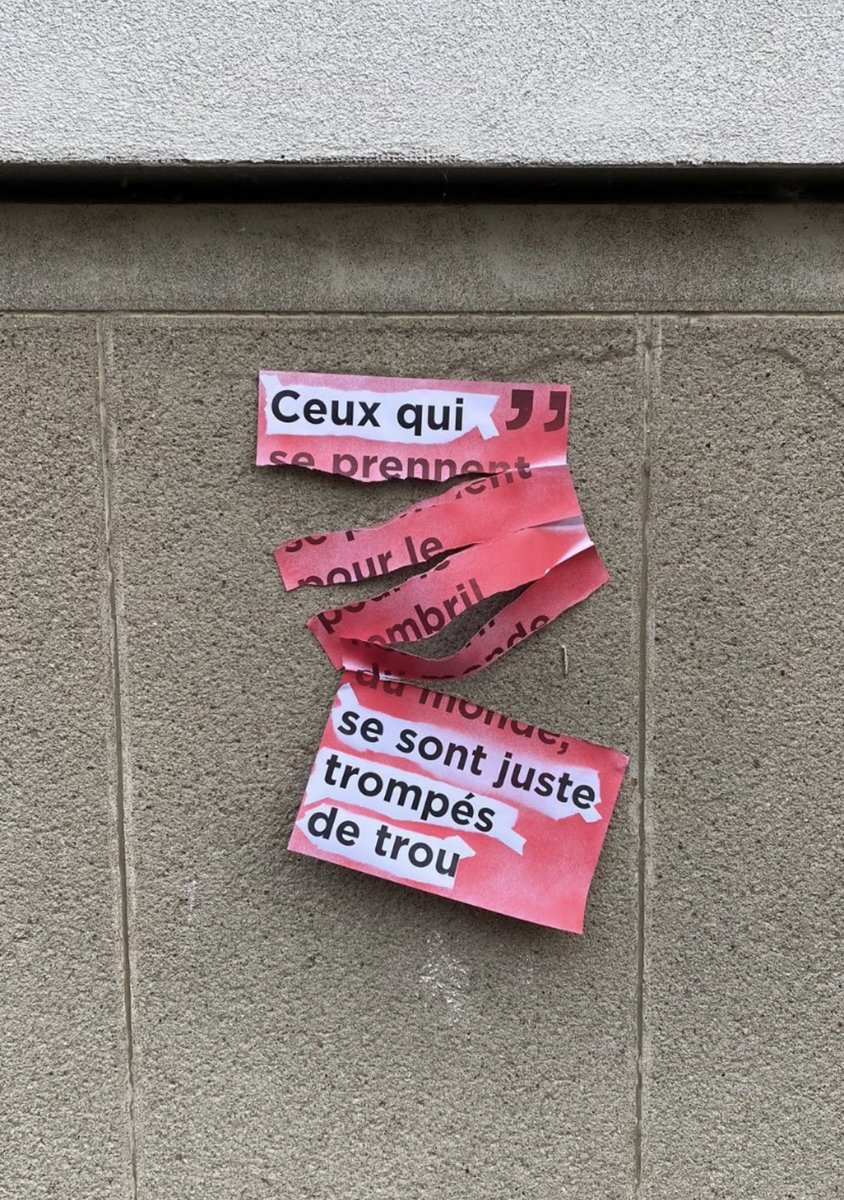 c77fbx's tweet image. Wait, je suis retombée sur un workshop qu’on avait fait dans mon école d’art en première année et juste on était trop fort wow. On devait détourné des citations absurdes existantes du genre « souris à la vie elle te sourira » mais en encore plus absurde. Et c’est trop drôle !