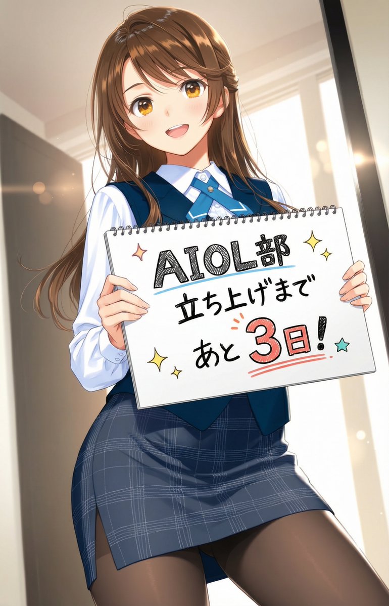 tsuka_renraku's tweet image. おはようございます✨
#AIOL部 立ち上げまで…あと “3日”！
一緒にカウントダウン盛り上げていきましょう♪

Good morning✨
Only 3 days left until the launch of #AIOLClub!
Let’s count down together!

#AIOLカウントダウン 
#D3