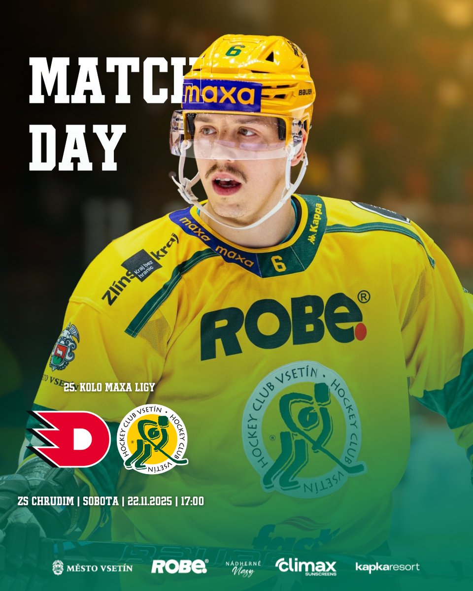 𝐌𝐀𝐓𝐂𝐇𝐃𝐀𝐘 | Dnes jedeme do Chrudimi, kde se utkáme s rezervou Pardubic. ✊