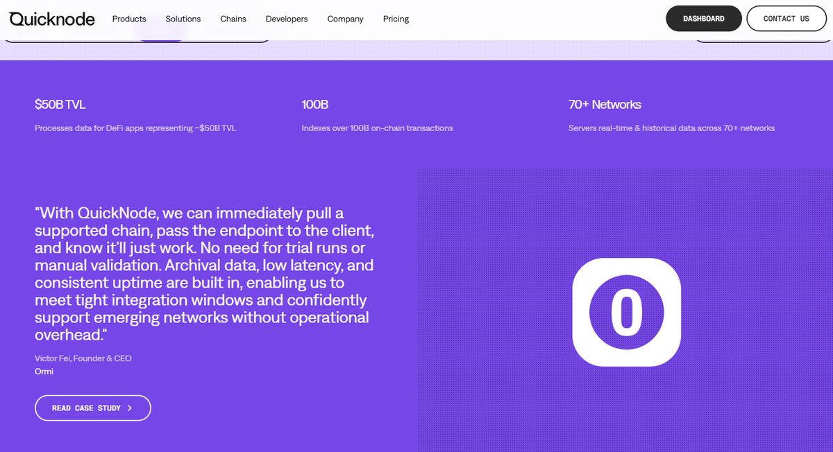 ormilabs's tweet image. Proud to be featured as one of the case studies in QuickNode’s new platform launch.

Big step forward for builders, and we’re excited to be part of the story.