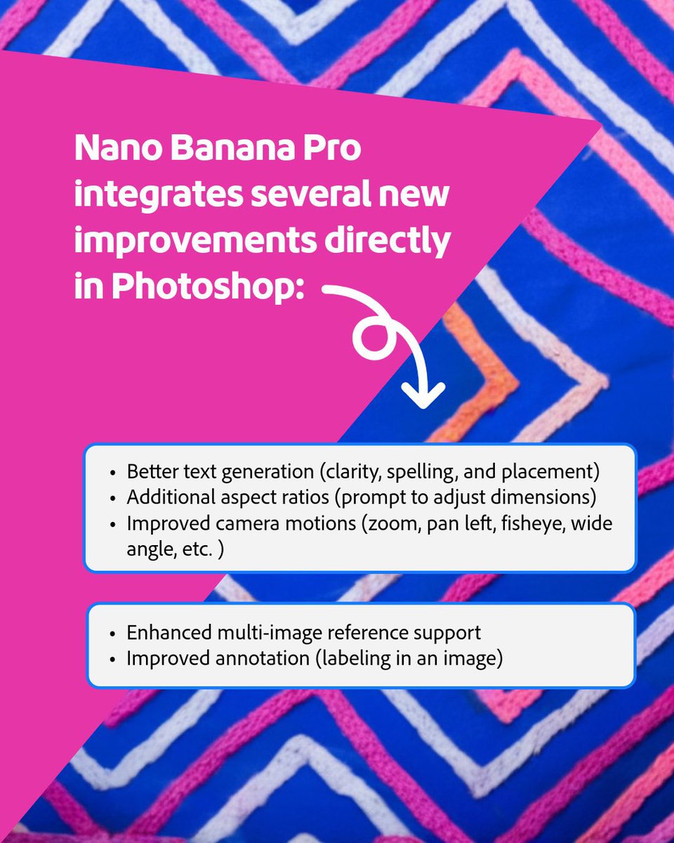 OmimDesigner's tweet image. نانو بنانا برو الجديد 
متوفر الآن في فوتوشوب 💙.