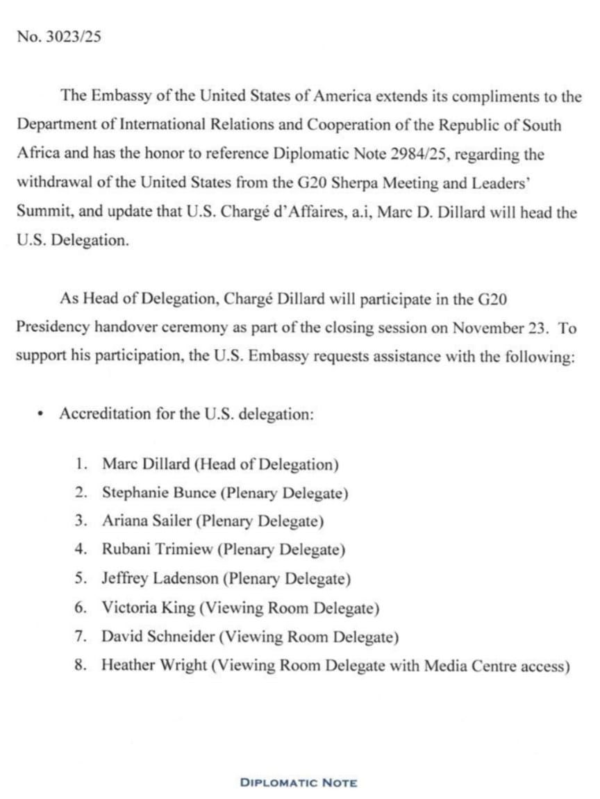 Didn't the USA say my president Cyril Ramaphosa was running his mouth?

So what is this?

The G20 in South Africa is going to the best G20 like never seen before. 

The G20 #G20 #G20SouthAfrica