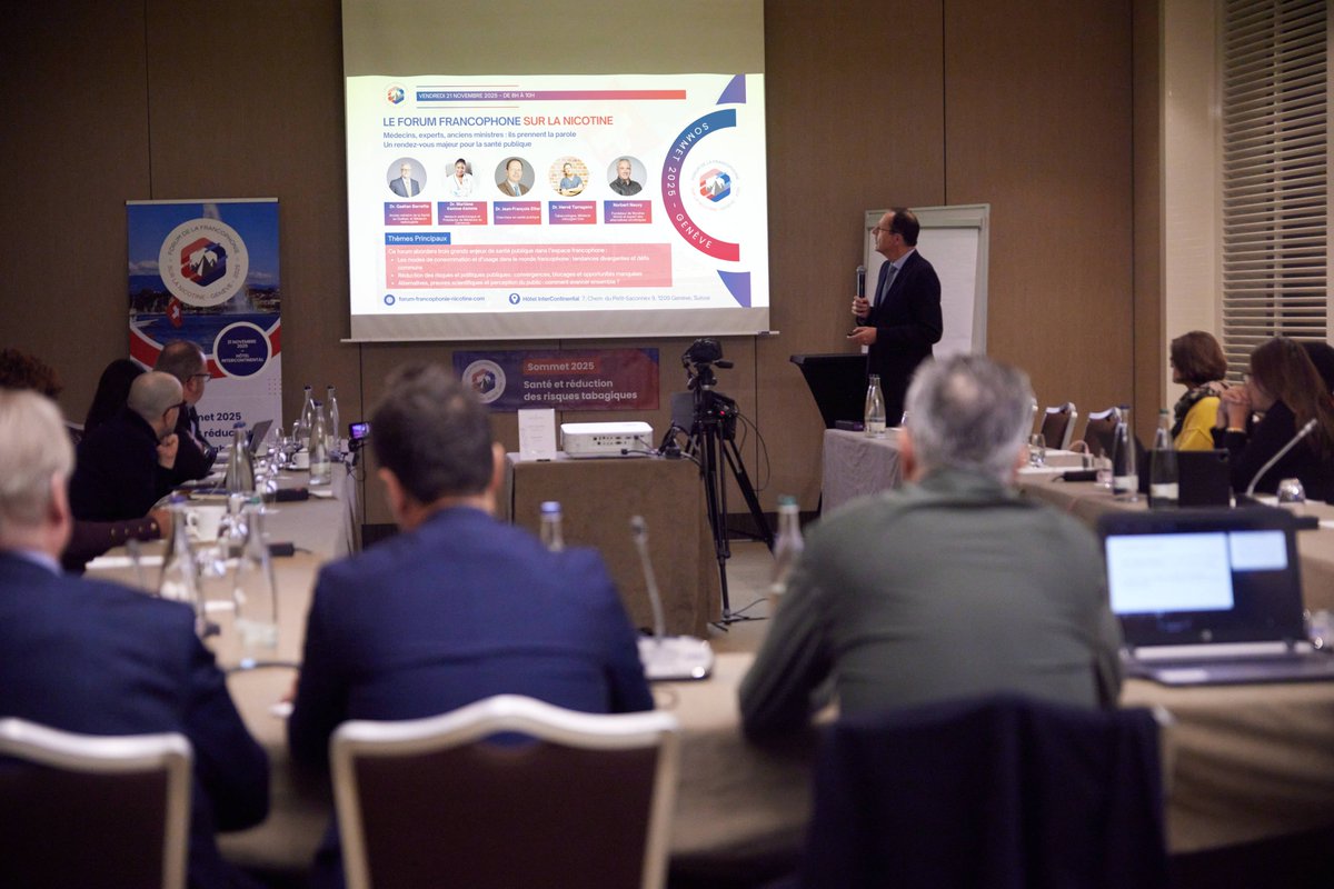 📰 Le CP du Forum de la Francophonie sur la nicotine est sorti !

La 2ᵉ édition du forum à #Genève à l'occasion de la #COP11 a réuni des experts de divers horizons pour plaider en faveur d'une lutte contre le tabac fondée sur des données scientifiques. 

📊 Le forum a mis en