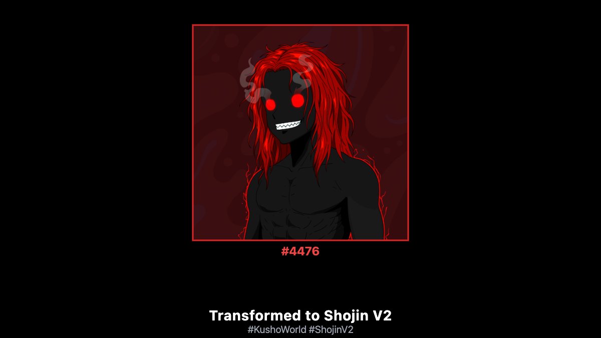 0xCenTree's tweet image. 🔥👹🔥👹🔥👹🔥
AYOO FULL BODY ARMAMENT HAKI SHANKS 

a 1 of 1 was transformed meet Unknown @Kusho_World 🔥

WTF I FORGOT THIS WAS A 1 of 1 🚨

#KushoWorld #ShojinV2 transform.kushoworld.com