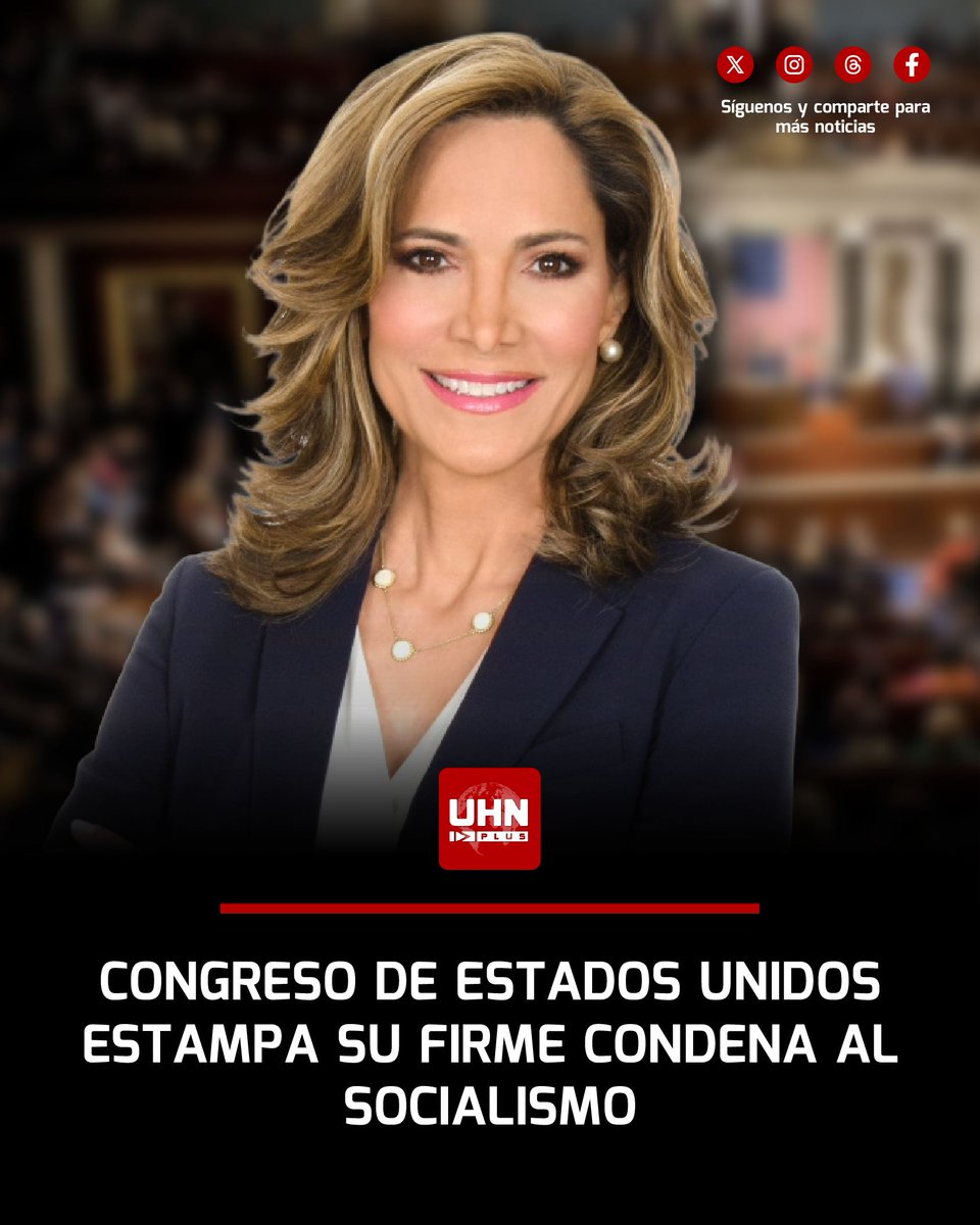 🇺🇸‼️ | ÚLTIMA HORA — La Cámara de Representantes de EE.UU. aprobó una resolución que condena el socialismo en todas sus formas, con un respaldo bipartidista que incluyó a varios demócratas de alto perfil.

La medida, impulsada por la congresista María Elvira Salazar, desató un
