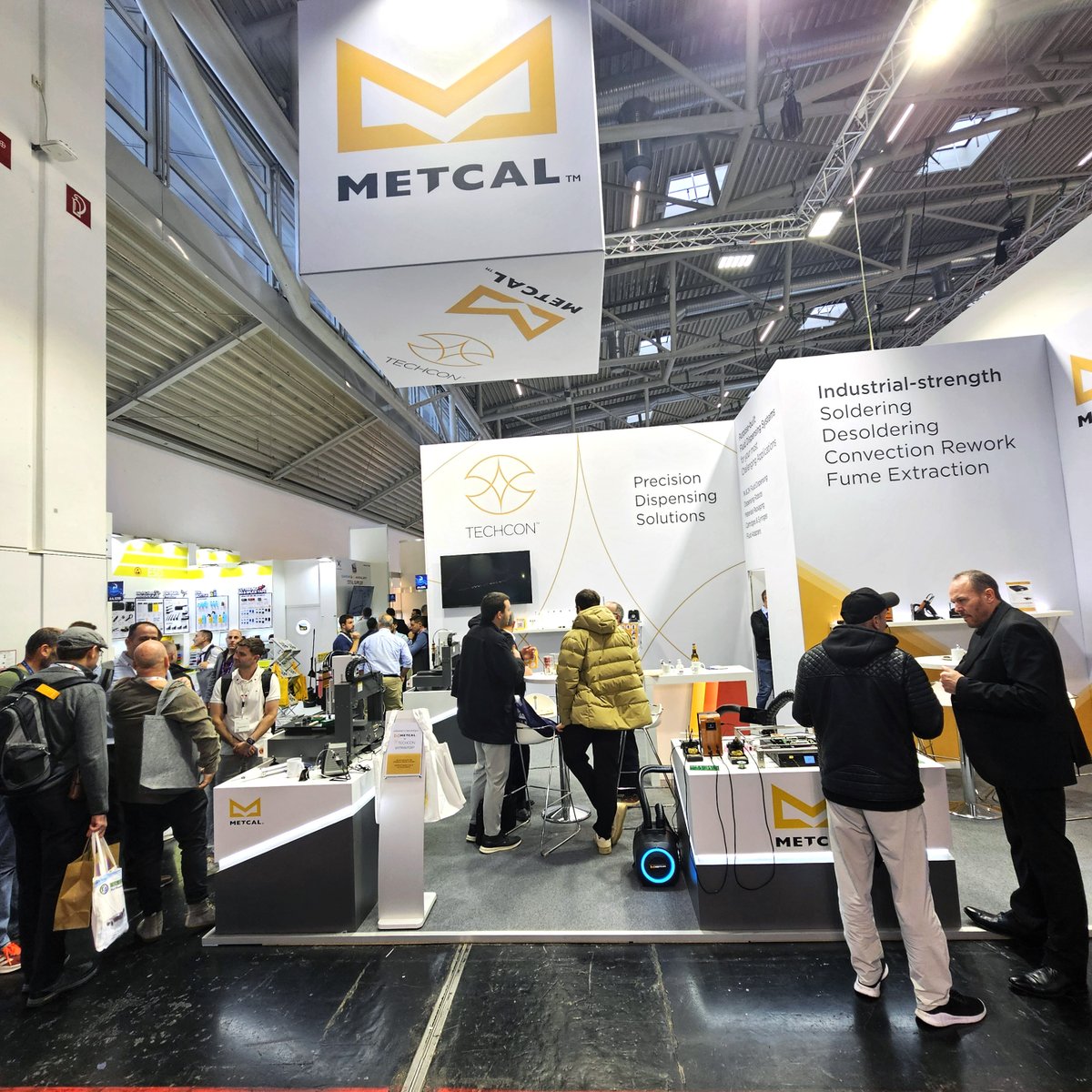 MetcalSoldering's tweet image. &quot;Danke&quot; to everyone at #productronica2025! PLEASE let us know if you have any more questions, or if we can help with your #Soldering, #Rework, and #FumeExtraction challenges in ANY WAY!
Best - #TeamMetcal