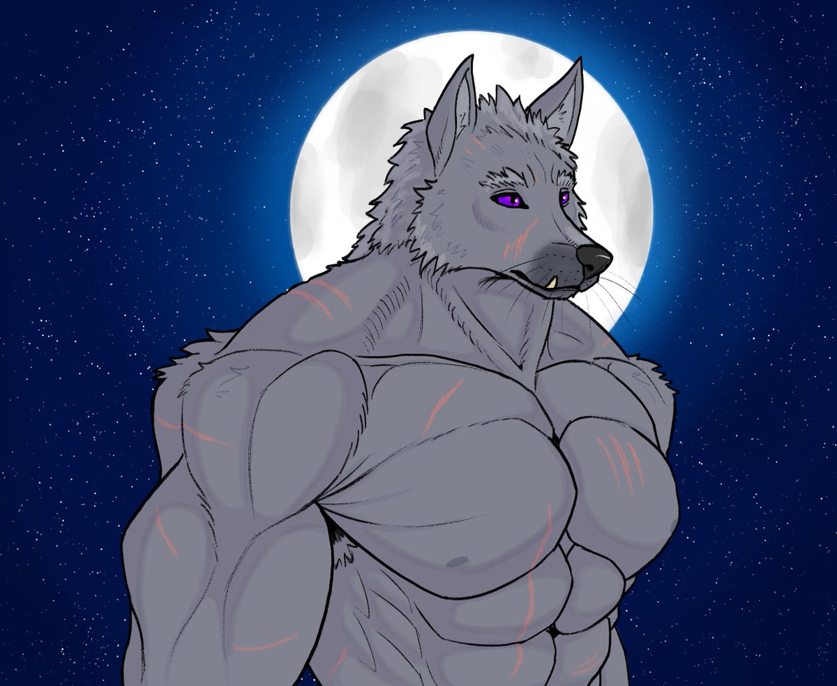 this isnt a new piece but the original version of this Blaidd fanart had very odd lighting that felt like it ruined an otherwise nice drawing so i made a simple rework to remove highlights and make the shading more subtle