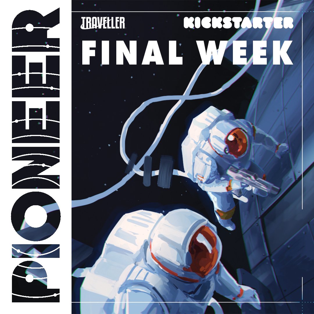 MongoosePub's tweet image. The countdown has started - the Pioneer RPG Kickstarter ends in one week!

kickstarter.com/projects/mongo…

This is the game of near future space exploration. Build a Moon base, mine an asteroid, and conduct daring rescues in Low Earth Orbit!

#ttrpg #TravellerRPG