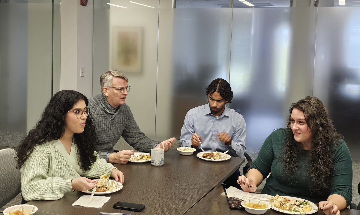 Yesterday members of IESC's DC Home Office team gathered for our annual Thanksgiving potluck—sharing delicious homemade dishes, good conversation, and gratitude for this tradition and our community. #thankful