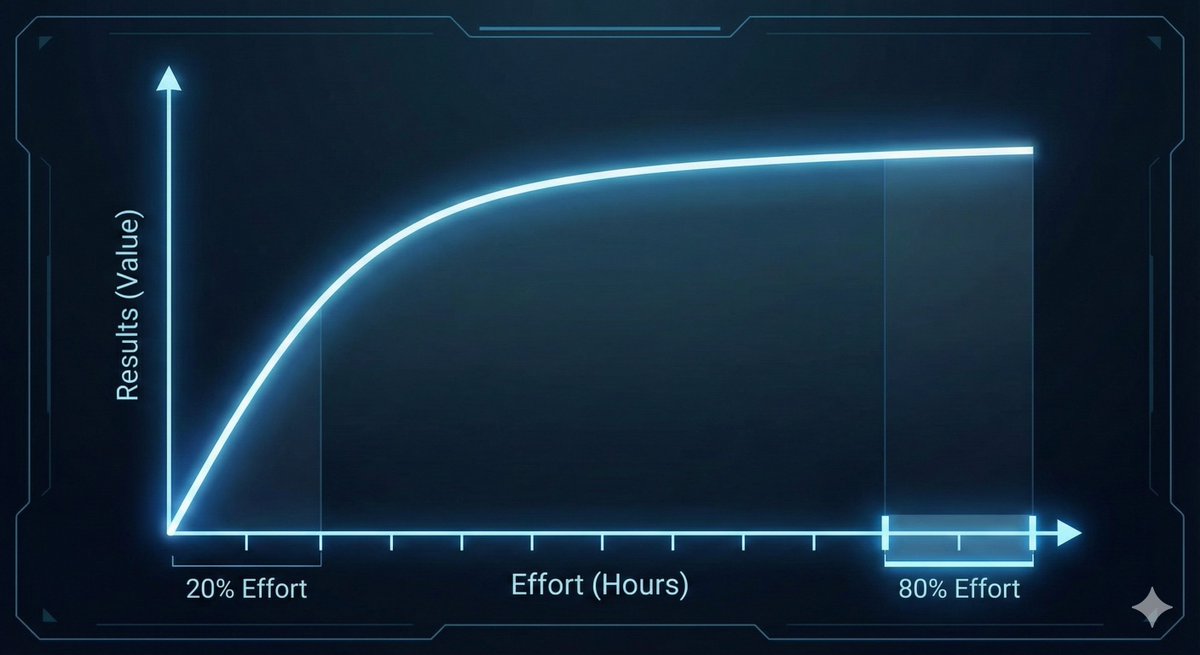 PierDeRog's tweet photo. The most costly thing you do every week is chase 100% #perfection. It drains 80% of your energy for 20% more result.
That's the "Asymmetry of Effort." I broke down my 4-part framework for strategic stopping and preserving focus.
Read the full #article the link in bio!
#Mindset https://t.co/9NdQOLKGai