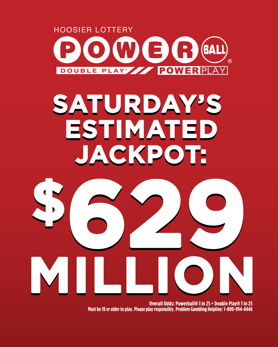 💥 The Powerball jackpot has climbed to an estimated $629 MILLION! 💥

Will you be the next winner? Grab your ticket today and don’t miss Saturday’s drawing!
