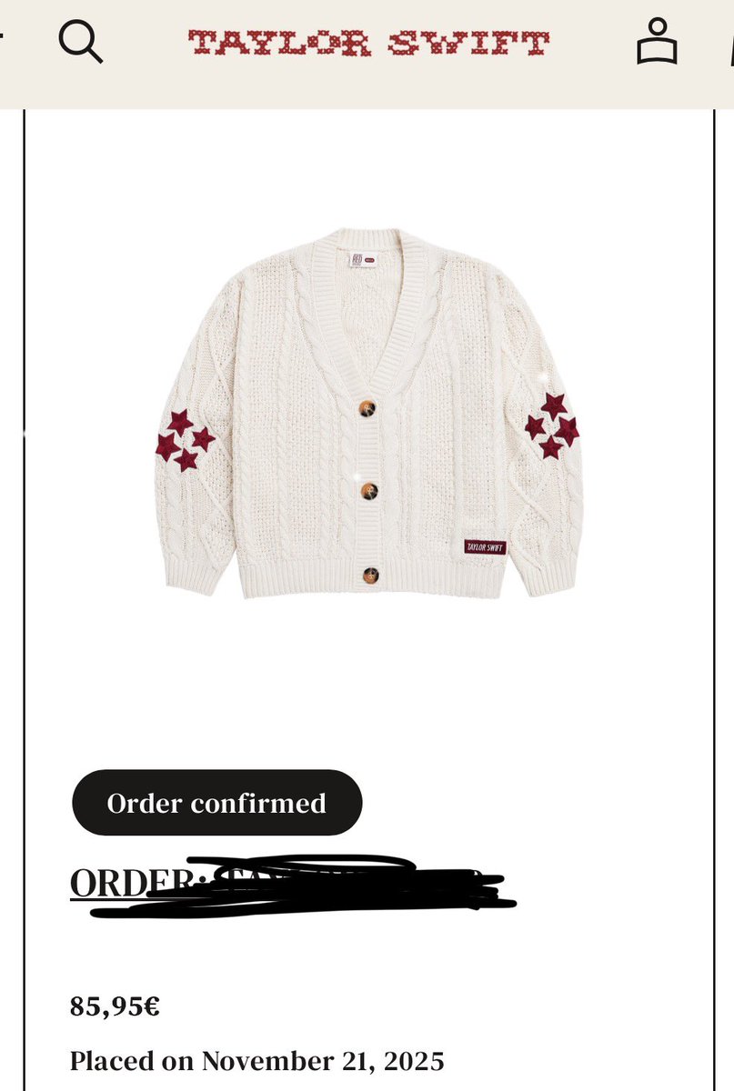 alinaxswift's tweet image. secured the #TSRedCardigan 🥹🥹🥹 @taylornation13 #TSTheCardiganCollection 
this is gonna be my forever fav, honey ❤️💌