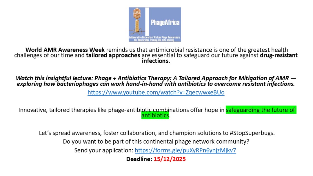Africa Phage forum tweet media
