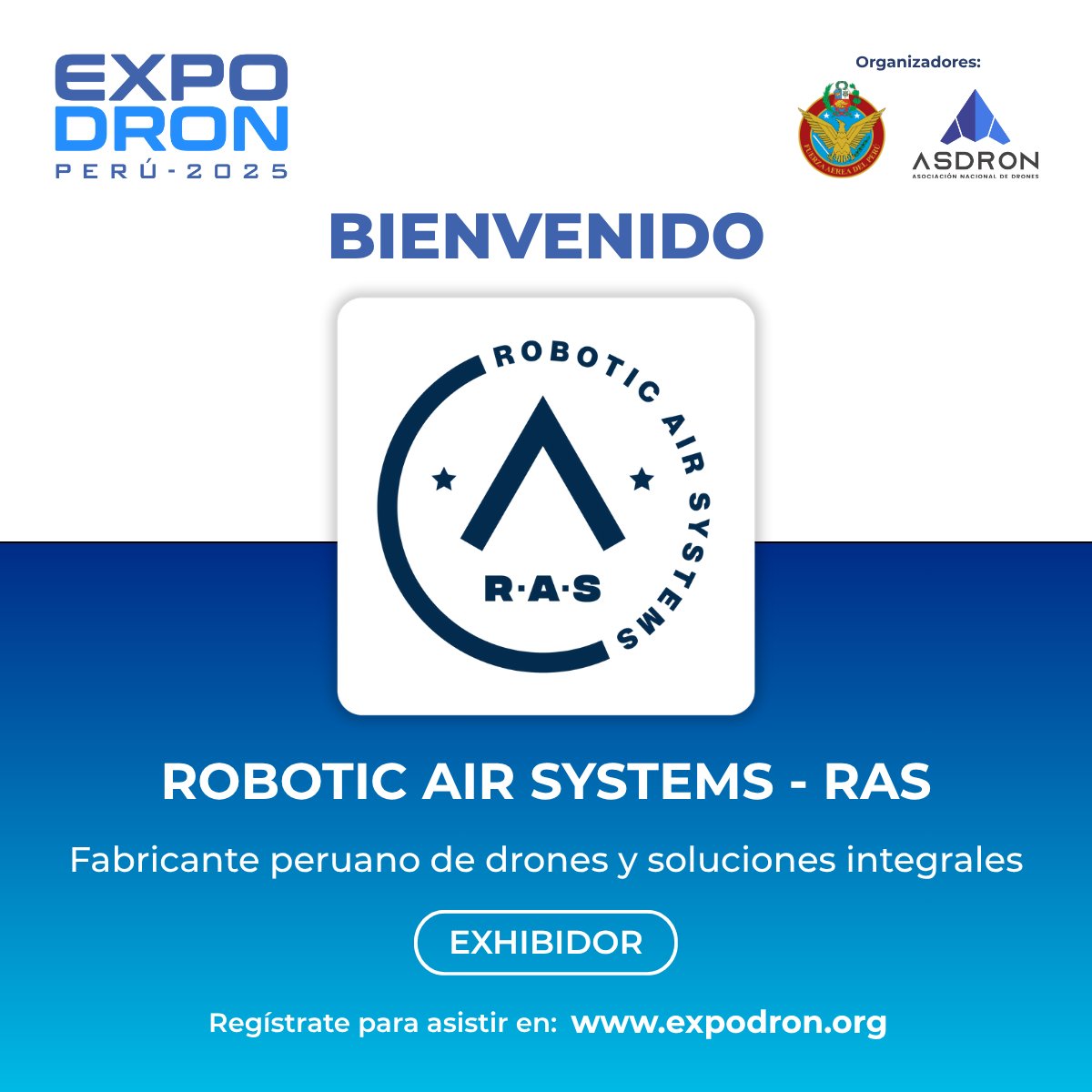expodronperu's tweet image. #EXPODRON2025 | Nos alegra contar con Robotic Air Systems (@roboticairsyst), fabricante peruano de drones y proveedor de soluciones especializadas para operaciones mineras.

📅27–29 nov |📍Base Aérea Las Palmas – Lima
🔗expodron.org