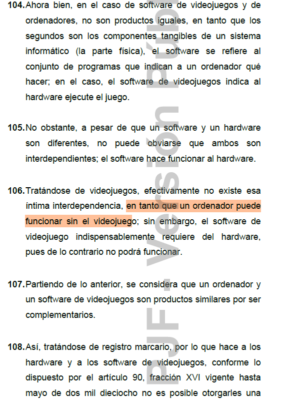 GilLuisJ92's tweet photo. Interesante asunto resolverá el Pleno
Regional en Materias Administrativa y Civil de la
Región Centro-Norte al determinar si:

¿Los software de videojuegos descargables son
productos equiparables o similares a los
ordenadores o equipos para el tratamiento de la
información, en grado de confusión para efectos del
registro marcario?