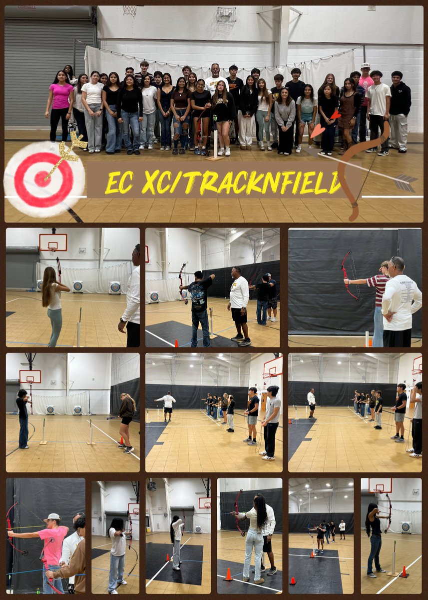 With much Gratitude we give thanks for learning A new Heart Centering Activity with our own Coach Robert Johnson , ThankYou for leading our EC XC/Track Athletes in A morning of Archery. 
<a href="/_ECCrosscountry/">EC Cross Country /TrackNField</a> <a href="/_ECAthletics/">ECHS Hornet Athletics</a> <a href="/maggiwelham/">Coach Welham</a> 
<a href="/ArriolaSuzette/">Suzette Arriola</a>