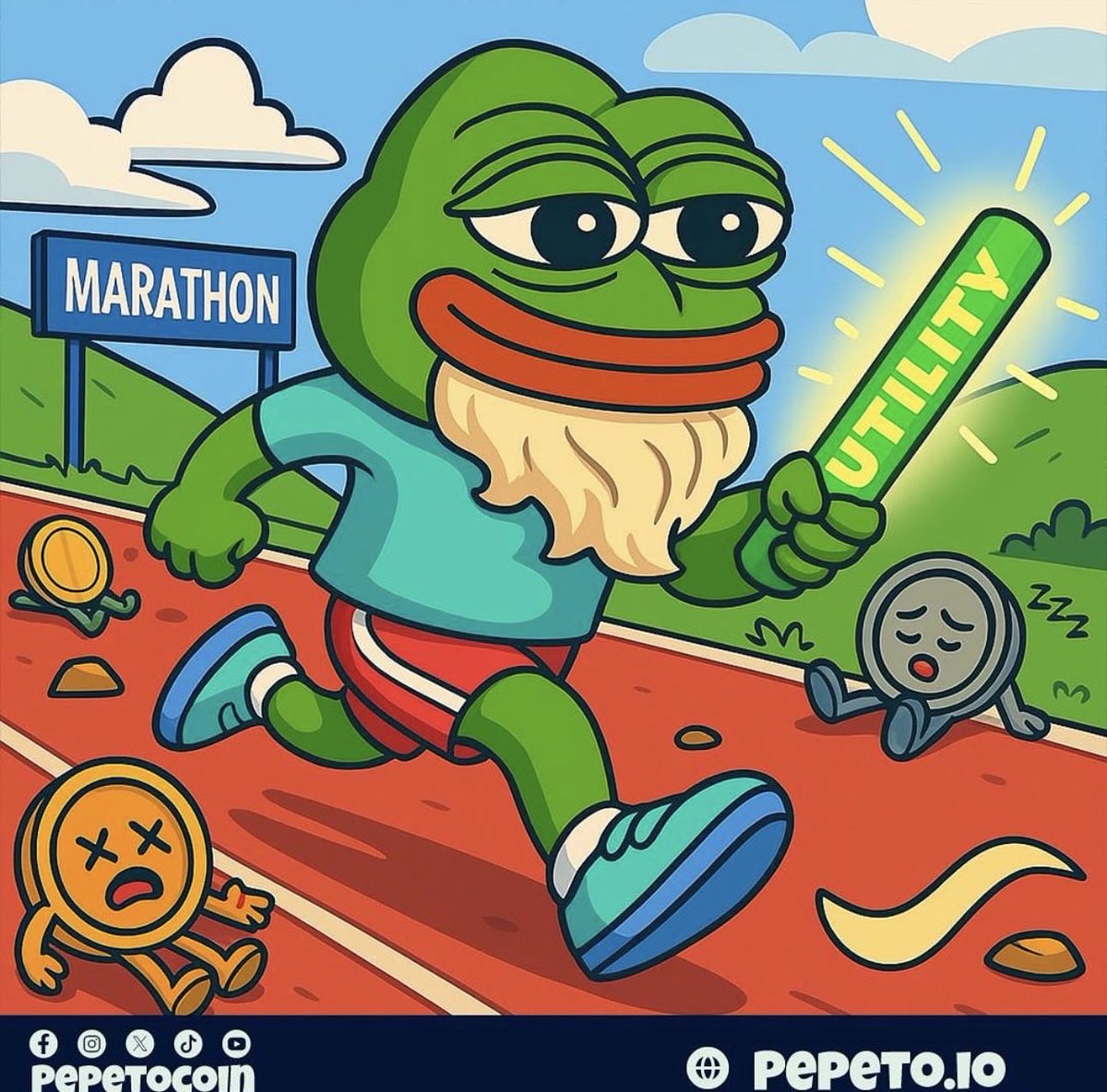 $PEPETO doesn’t sprint, it survives, endures, and conquers. 🐸⚡️
Built to last. Powered by believers. Strengthened by time.
The God of Frogs rises while others fade.

🔥 218% staking rewards for holders

🎁 Join the $700K Giveaway before Tier 1 Listing:
gleam.io/adE5H/pepeto-7