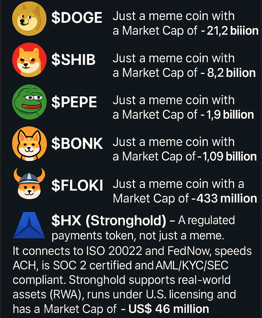 TechTitansNews's tweet image. $DOGE
$SHIB
$PEPE
$BONK
$FLOKI
$SHX
#SHX
@strongholdpay
,
,
,
@binance
@coinbase
@Bybit_Official
@okx
@bitget
@Gate
@kucoincom
@MEXC_Official
@HTX_Global
@cryptocom