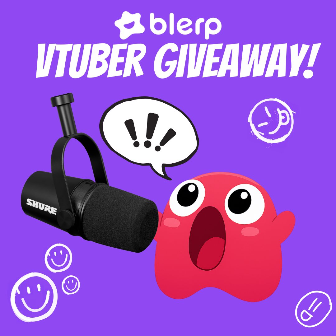 blerp's tweet image. 🎤💜  VTUBER WEEK GIVEAWAY 💜🎤

We’re giving away a @Shure XLR mic!

To enter 👇
🔹 Comment your stream link below
🔹 Follow @blerp

Winner picked in 24 hours! Good luck, cuties 💫