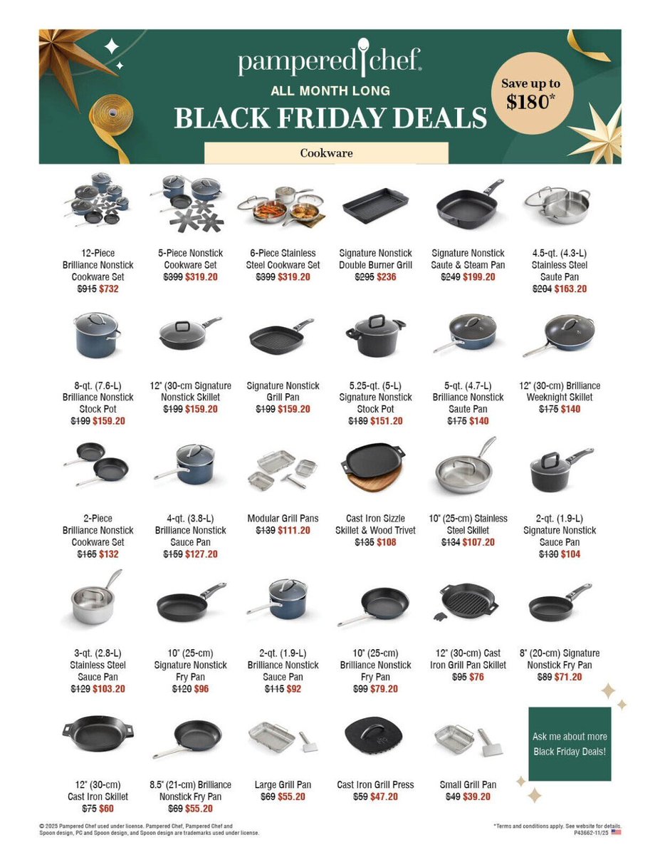 NanWilliams735's tweet image. November Black Friday Deals Sale Cookware-Don't Miss out! #BlackFriday #Deals #Cookware #Sale #November
