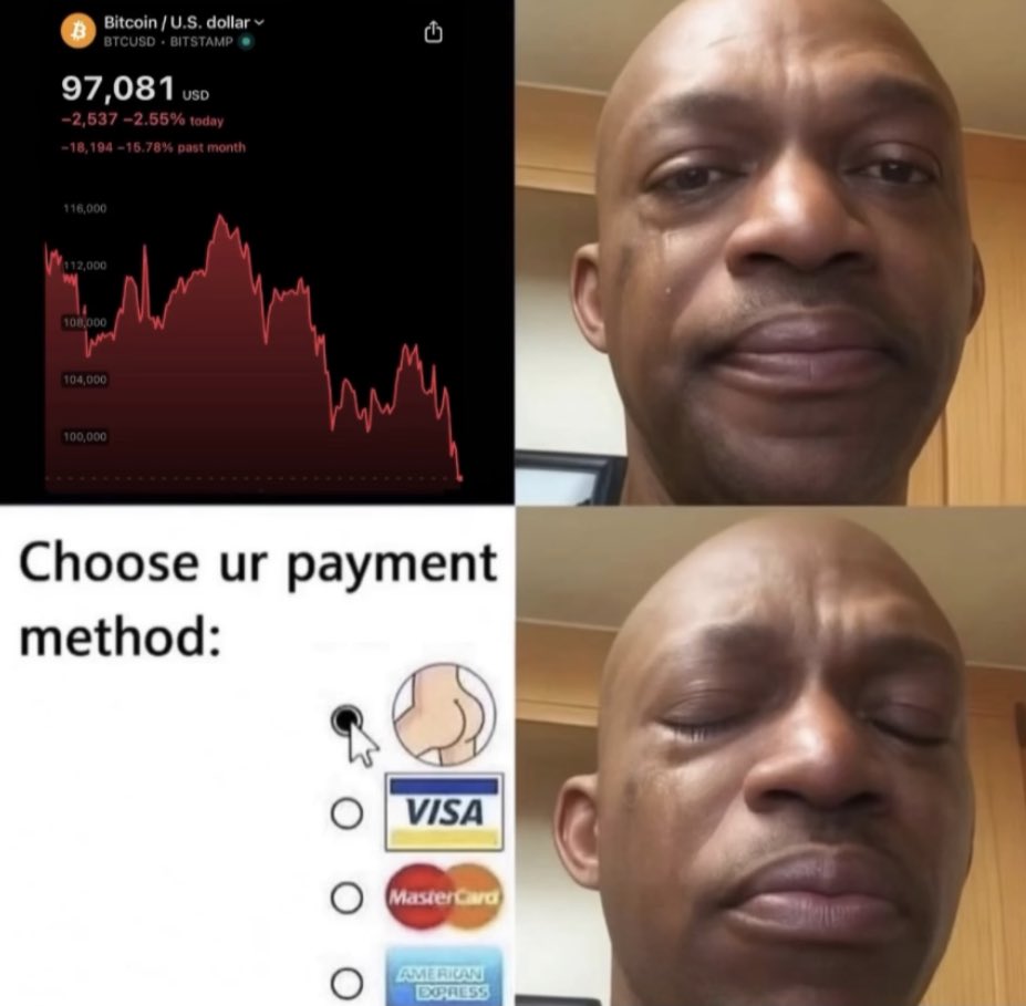 BR4ted's tweet photo. @WatcherGuru Crypto bros current situation: https://t.co/C1RcuLPfW8