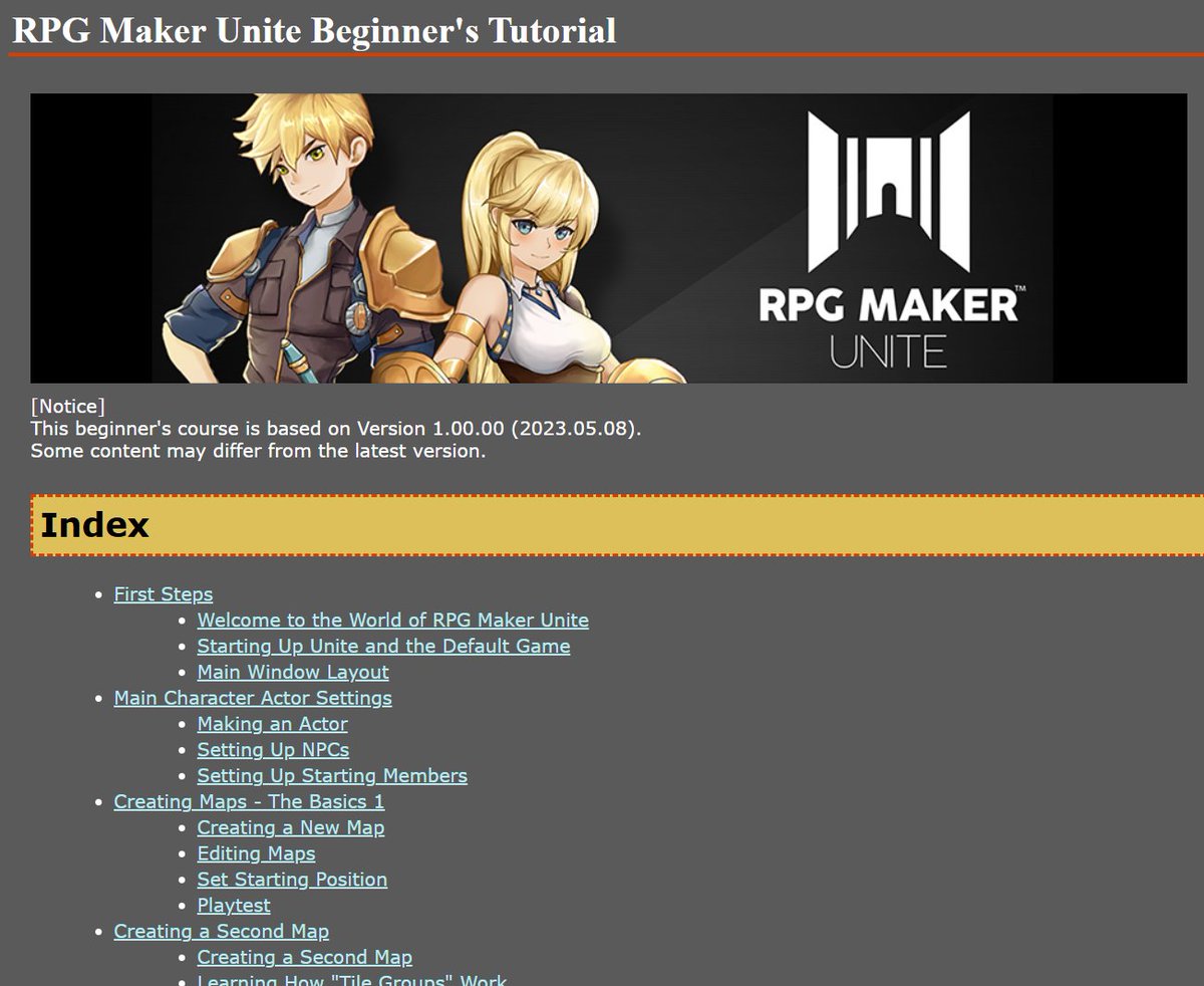 RPGMakerUnite's tweet image. Did you know #RPGMakerUnite has a comprehensive beginner&apos;s tutorial? 

Start your journey here:
rpgmakerunite.com/en/learn/

#RPGMaker #RPGツクール
