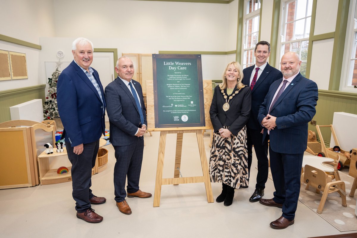 lisburnccc's tweet image. This afternoon marked the launch of Little Weavers Day Care, a new social enterprise supporting families across Lisburn and giving a new lease of life to the beautifully restored Old Hilden Primary School.

Thanks to partnership working between The Resurgam Trust, Lisburn &amp;amp;…