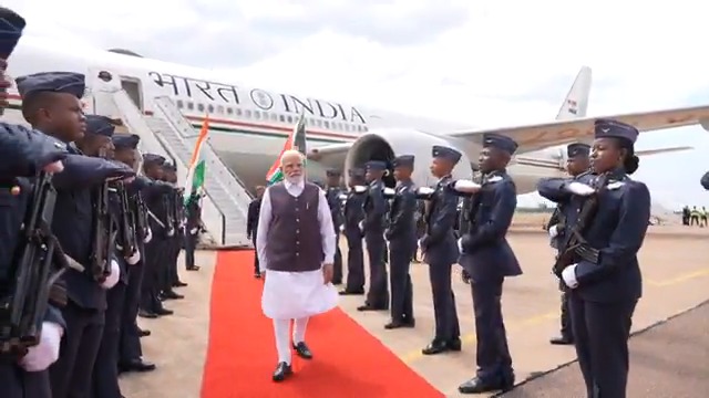 PM Modi welcomed yesterday in Picture