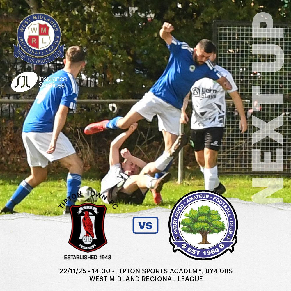 🆚 <a href="/tiptontownfc/">Tipton Town FC</a> 
🗓️ 22/11/25
⏰ 14:00
📍 DY4 0BS
🎟️ £TBC

#UTW