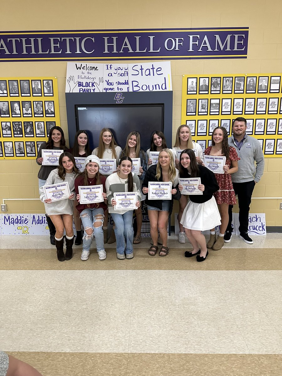 BCBulldogsVB's tweet image. Fantastic banquet to celebrate our season 💜🏐💛