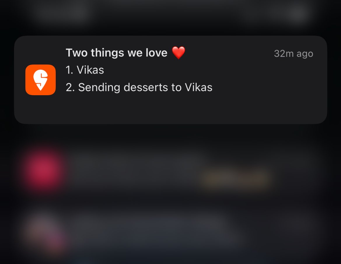 vikas_hr's tweet photo. Thanks @Swiggy https://t.co/u7Xw6tf8RS