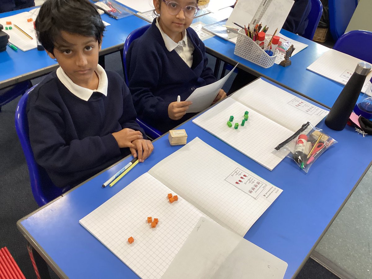 MissPatel_AMPA's tweet image. For our #maths #exploring task, we were tasked to grab and group. Grab whatever amount of counters you can in your hand and only use that to create equal groups. We looked at different ways we could group them. We even discussed why we couldn’t do many ways for some numbers.