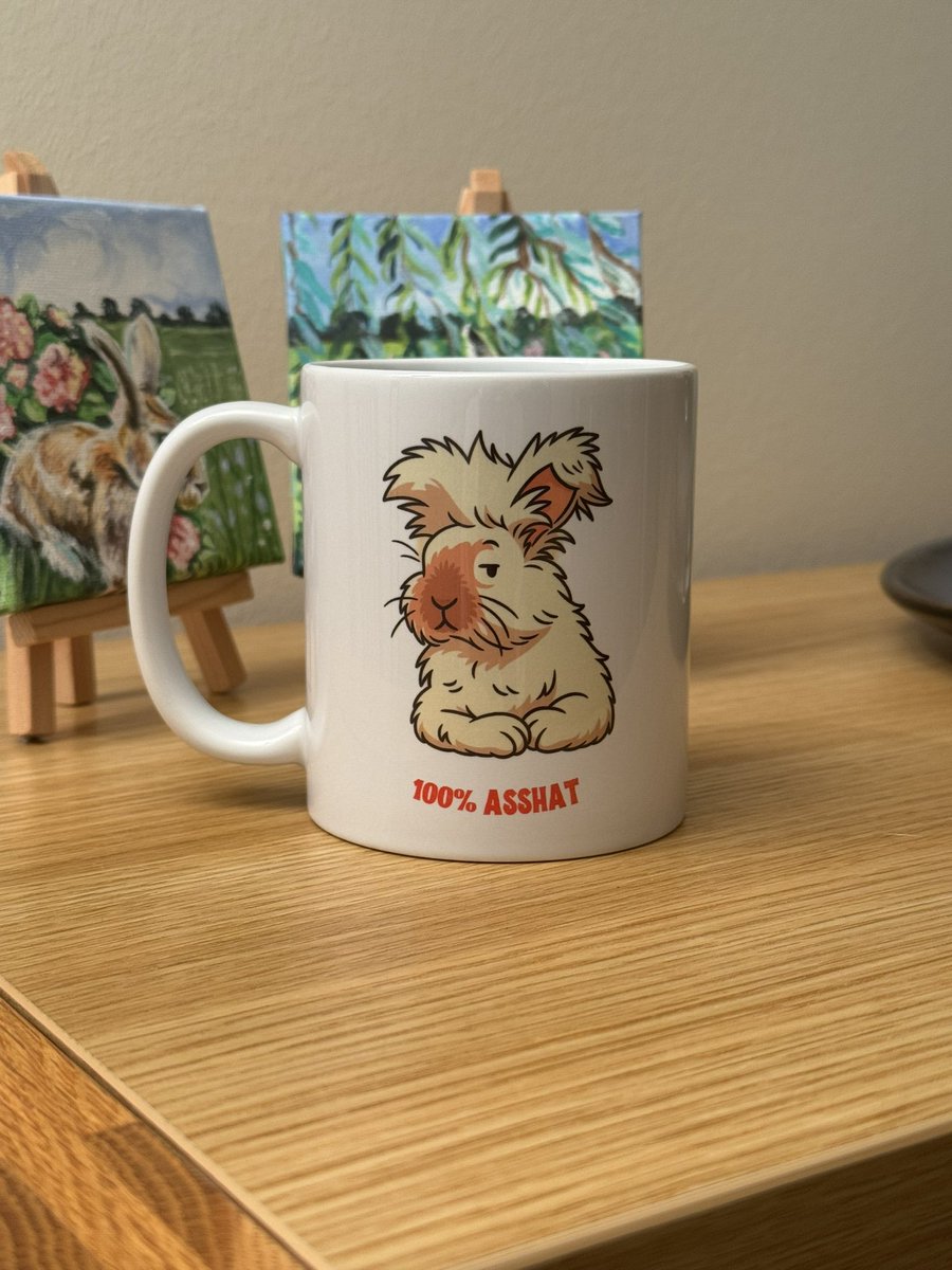 It’s all about this ASSHAT lately … 3 more <a href="/carrotcottagerr/">Carrot Cottage Rabbit Rescue</a> items ordered today 😂 jjrabbithouse.com/products/ccrr-… Non UK? Message to order 🐰