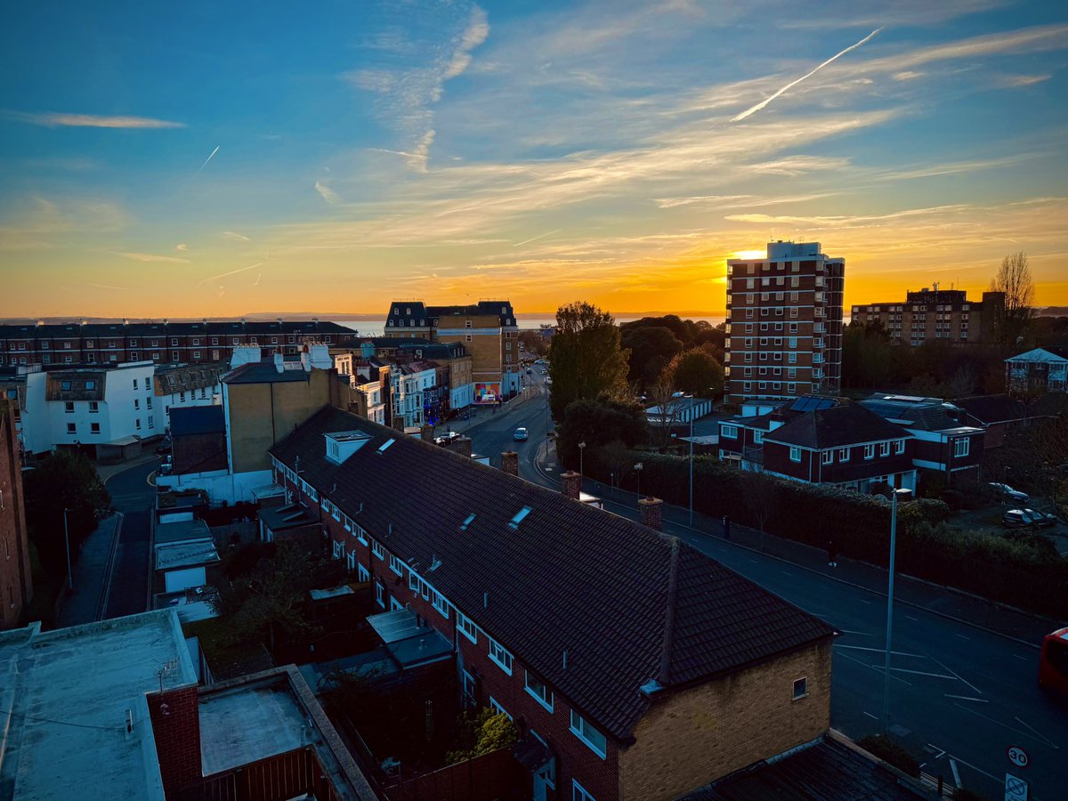 This afternoon’s work view. #southsea
