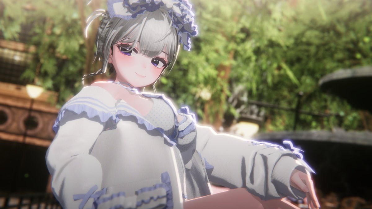 Binz_098's tweet image. 나희 잠옷🩶
#나비 #Warudo #MagicaCloth2 #NiloToon