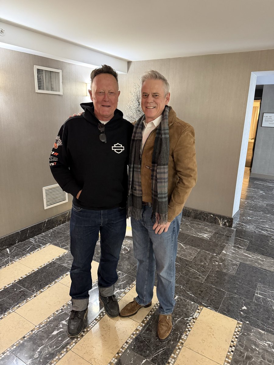I have been wanting to meet C Thomas Howell and I finally got the chance. We were both in 1923 but never shared a scene. One hell of a cowboy and an even better man.