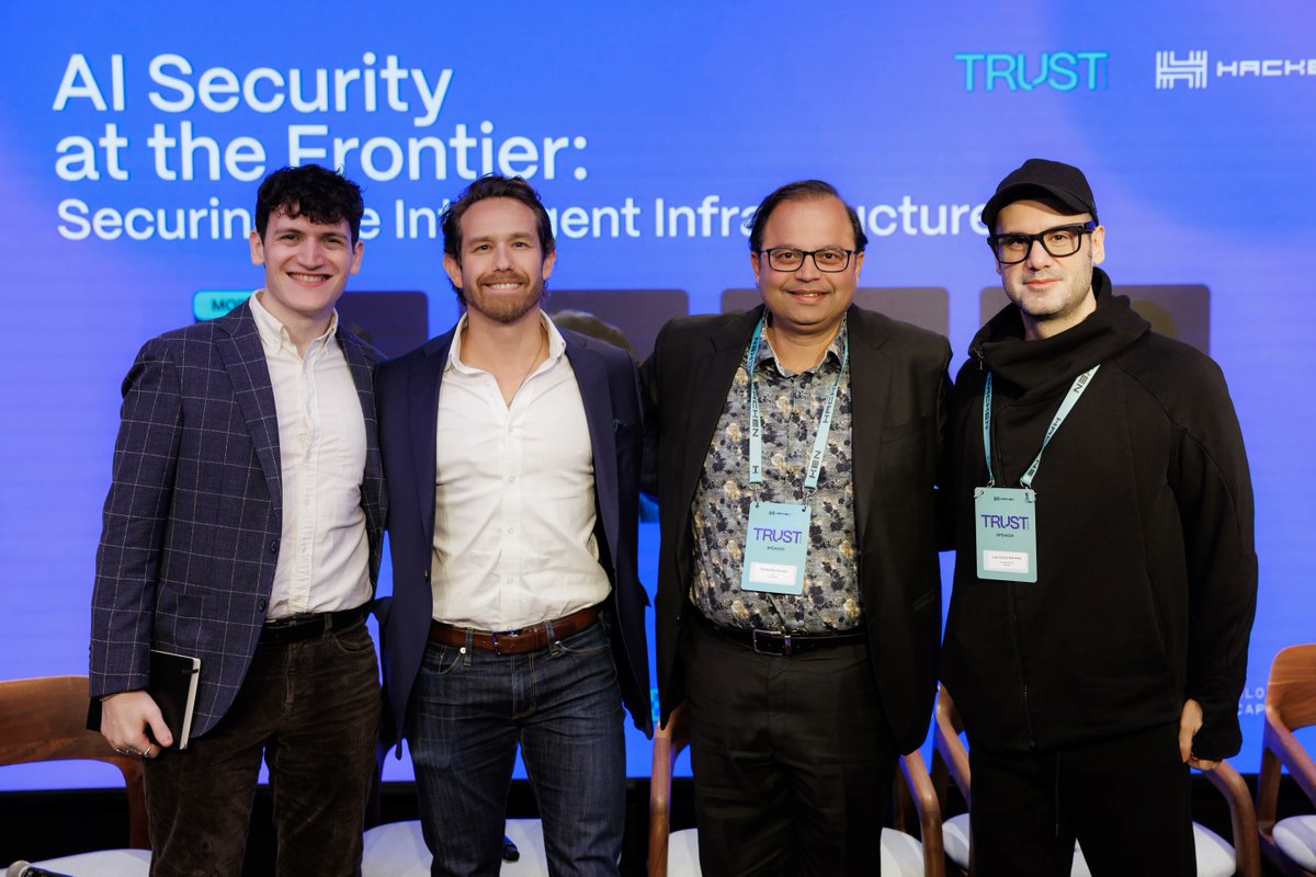 Great discussion at the <a href="/hackenclub/">Hacken🇺🇦</a> Trust Summit at <a href="/Nasdaq/">Nasdaq</a>
Moderated by Zack Abrams <a href="/TheBlock__/">The Block</a> and including Patrick O’Kain from <a href="/borderless_cap/">Borderless</a>, <a href="/dshukla72/">Dhirendra Shukla</a> from <a href="/AnalyticsGray/">Gray Wolf Analytics</a> and <a href="/luismawari/">Luis | Mawari</a> from our side.
