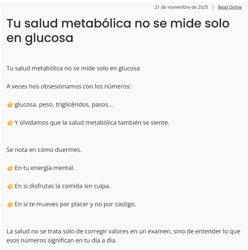 drdanielnunez's tweet photo. Tu salud metabólica no se mide solo en glucosa 

Los invito a leer mi nuevo articulo en mi blog!

https://t.co/RUImv9lmja https://t.co/8Ikm4Dd8Lr
