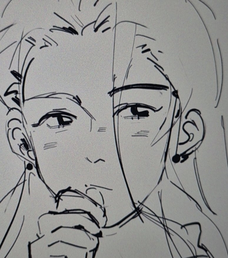 goosjiki's tweet image. Whenever I get stressed I&apos;m gonna default and draw my Friends OC