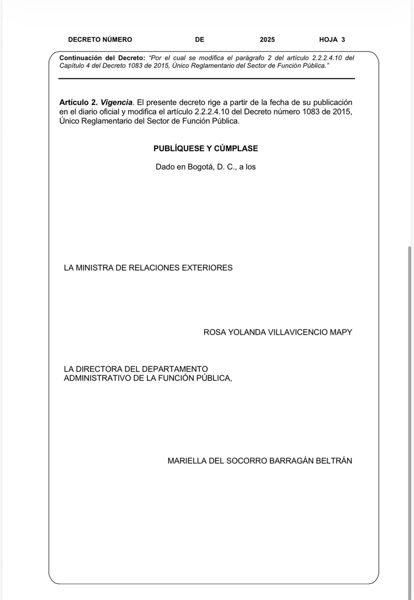 Melquisedec70's tweet image. Atención. Primicia.
El gobierno de @petrogustavo quiere crear el peor servicio diplomático del mundo. Cualquiera que solo sea nacional colombiano con mínimo 25 años de edad (ni siquiera debe saber leer ni escribir) podrá ser nombrado embajador o cónsul. 
Ni formación académica ni…