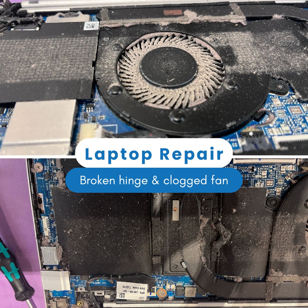 pcexpresssale's tweet image. A lot of the time laptops slowing down is down to the dirt and grime that builds up over time inside.
If your laptop is acting funny, bring it in and we&apos;re sure to find the problem and fix it for you.
#laptoprepair #laptop #techrepairshop #saletown