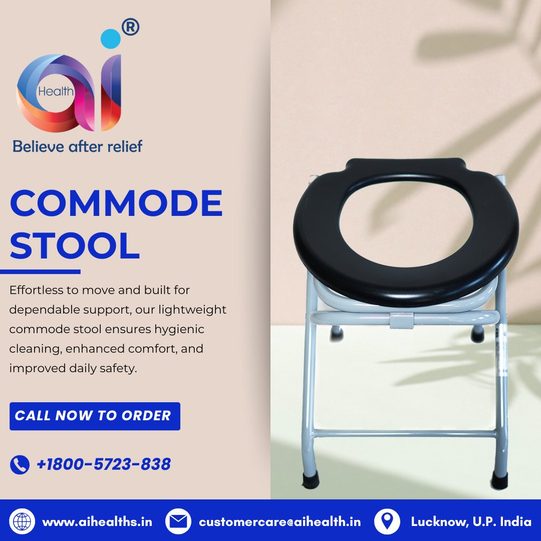 AiHealth4's tweet image. Lightweight Support for Daily Care

Move freely with comfort and confidence — designed for safety, hygiene, and everyday ease.

#CommodeStool #HomeCareEssentials #ElderlyCare #PatientCare #DailyComfort