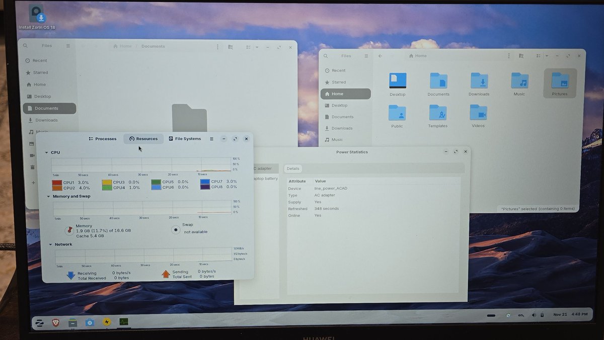 Saudi_Clouds's tweet image. نظام #ZorinOS من اجمل انظمة التشغيل اللي جربتها في حياتي 😍😍😍.. هه هه ممكن اشيل #Ubuntu!