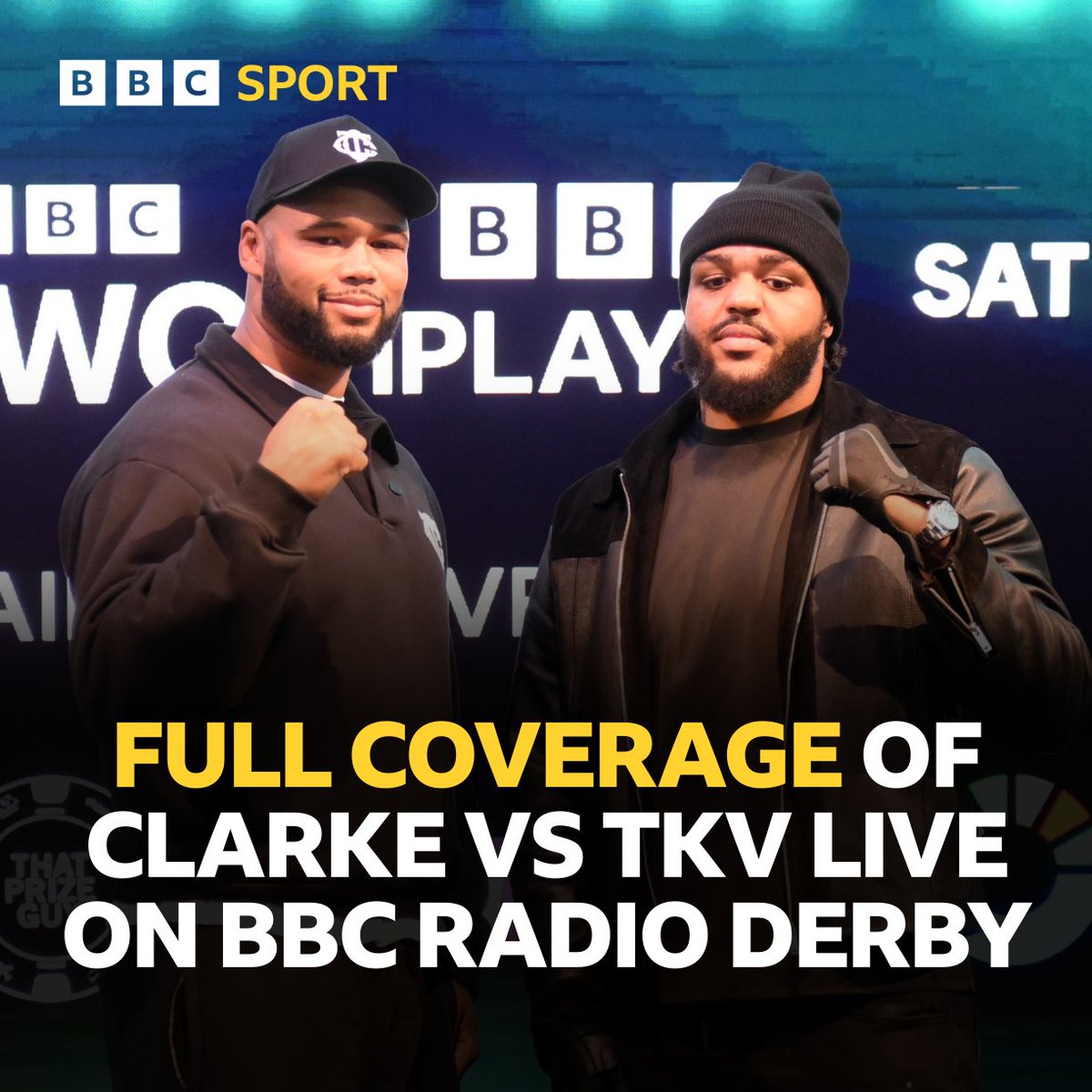 BBCDerbySport's tweet image. FIGHT NIGHT LIVE ON BBC RADIO DERBY! 🥊

For the first time in over 20 years boxing will be broadcast live on BBC Radio Derby!

Frazer Clarke vs Jeamie TKV is taking place at Vaillant Live in Derby this Saturday and you will be able to hear coverage on the night across all…