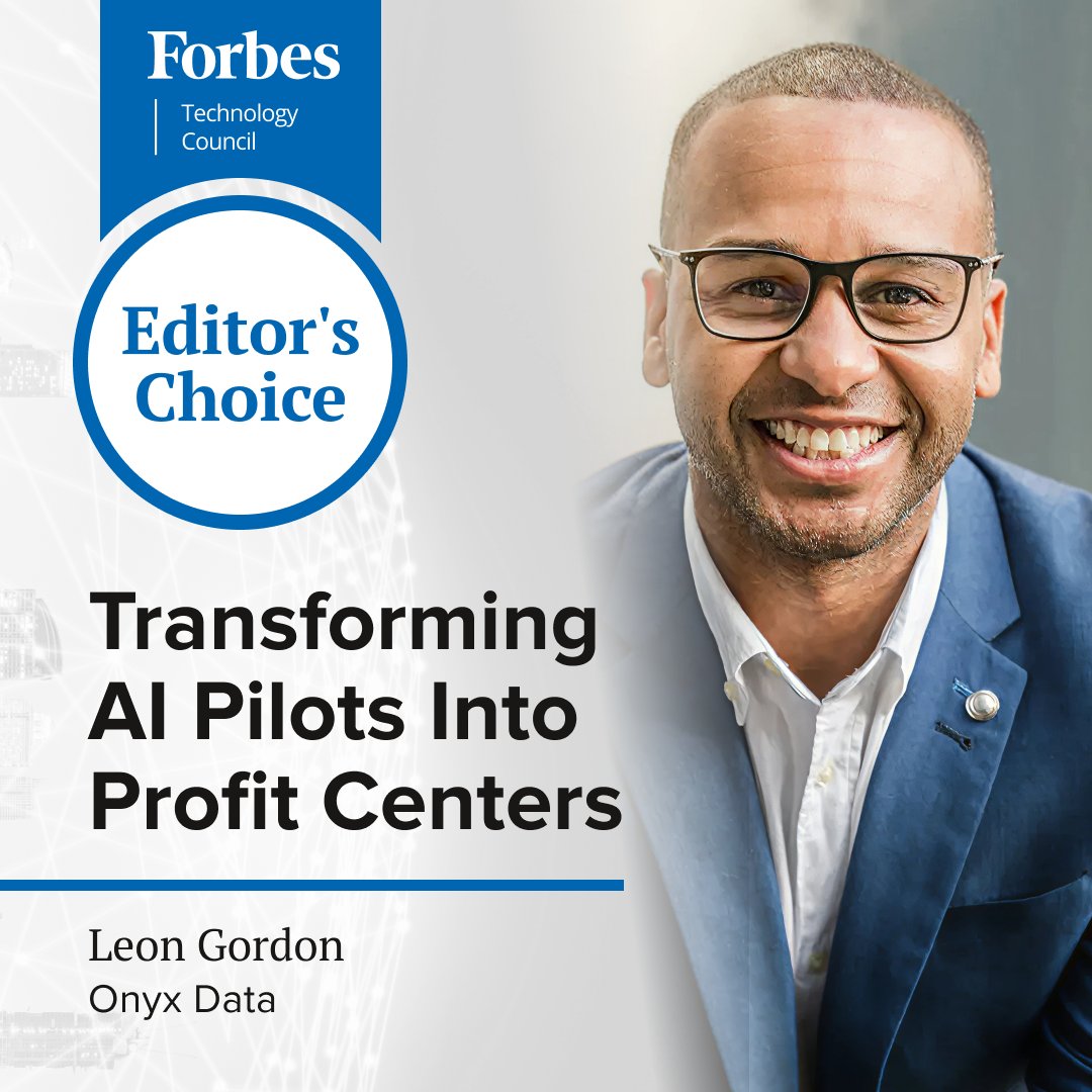 ForbesTechCncl's tweet image. 🌟 Editor&apos;s Choice 🌟

Leon Gordon explains that AI pilots fail when companies don’t modernize processes, rethink oversight, and prioritize continuous experimentation to drive real business value.

hubs.ly/Q03Vj0JJ0

#AITransformation #DigitalInnovation #ScalableAI