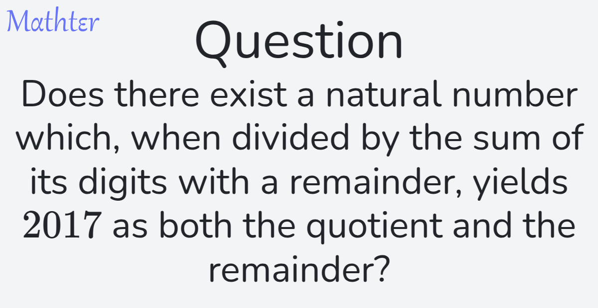 MathterRiddler's tweet image. Puzzle from the Mathter website: mathter.islands.co.il/en/questions/2… 
#Puzzle #DivisibilityRulesby3and9 #ProofbyContradiction